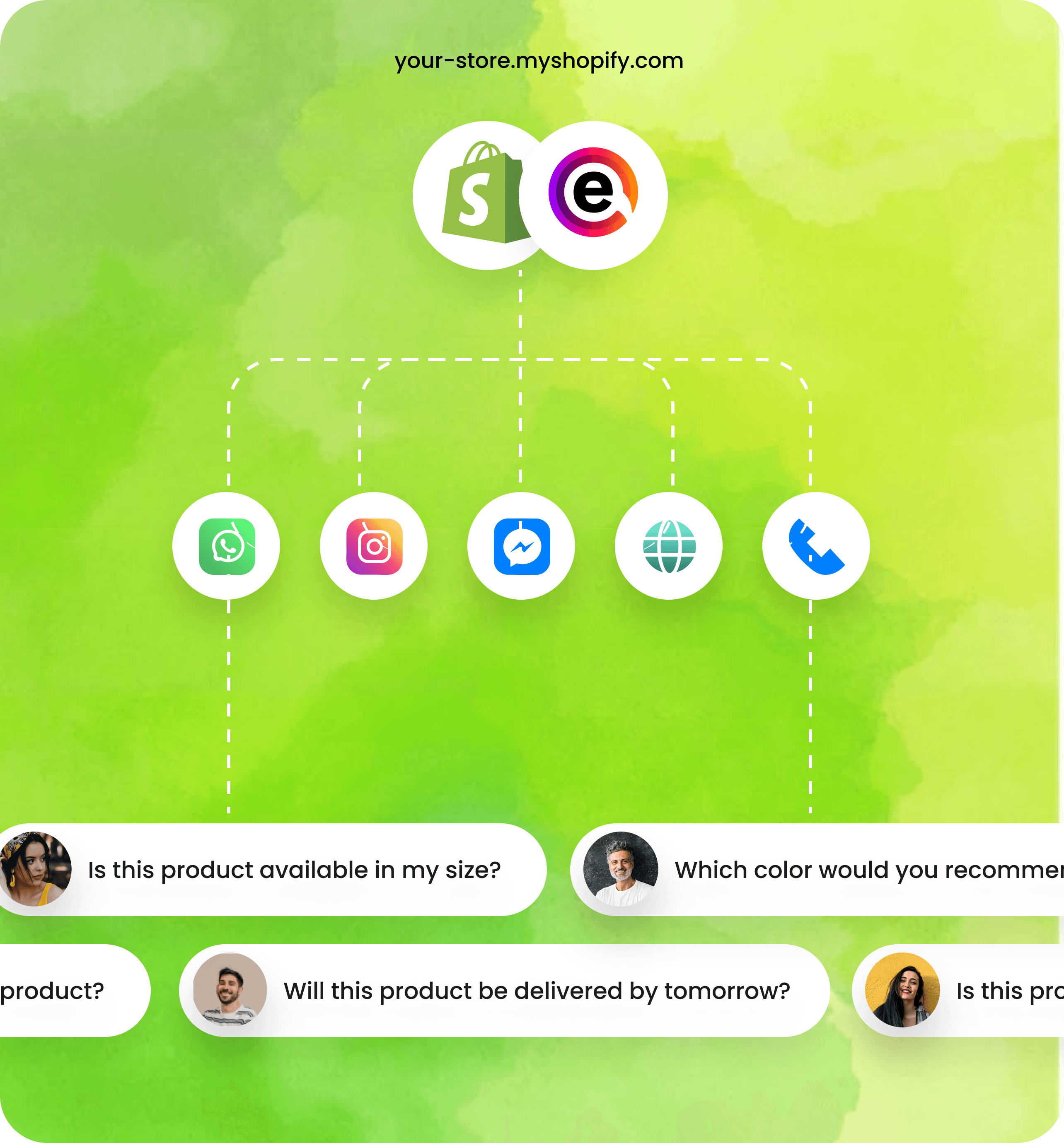 Shopify AI Agents Architecture Illustration